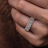 Lab Grown Diamond Eternity Ring: Emerald Cut Wedding Band, 4.64 TCW