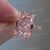 10 CT Radiant morganite engagement ring rose gold morganite ring pink morganite solitaire ring large morganite wedding ring cocktail ring