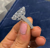 7.5CT Marquise Moissanite Engagement Ring: Art Deco Filigree, Hidden Halo wedding ring
