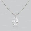 Pear shaped moissanite pendant 14k/18k solid gold chain necklace solitaire moissanite necklace tear drop necklace rose gold necklace