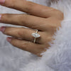 2 CT marquise moissanite engagement ring,hidden halo cathedral ring set,marquise cut solitaire ring,modern unique,anniversary wedding ring