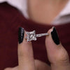 1.3CT Princess Cut Lab Grown Diamond Ring Solitaire simple Engagement Ring IGI Certified diamond Wedding Ring Dainty promise ring for her