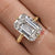 10 CT Lab grown diamond ring Emerald Cut Engagement Ring 14k gold IGI certified Large Diamond Statement Wedding anniversary Ring for women