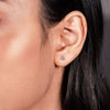 Diamond Tiny Stud Earrings 14k Solid Gold diamond helix stud earring Tragus cartilage earrings cute small stud earrings Flower Stud earrings