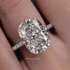 lab grown diamond engagement ring 12.5CT elongated cushion cut Lab diamond ring IGI Certified Large diamond Wedding Anniversary ring women