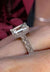 Lab Grown Diamond emerald cut Engagement Ring 5CT IGI Certified emerald Diamond Solitaire Half Eternity Band Wedding Anniversary Ring women