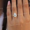 3 CT Pear moissanite engagement ring,hidden halo,14k yellow gold,pear shaped ring,solitaire moissanite ring,wedding ring for women