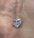 Moissanite pendant necklace,18k/14k solid gold chain necklace,solitaire pendant necklace 4.13CT heart pendant moissanite necklace,minimalist