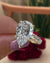pear lab grown diamond engagement ring IGI certified 10CT large diamond pear shape ring eternity band anniversary gift wedding ring women
