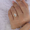 2 CT marquise moissanite engagement ring,hidden halo marquise cut ring,unique marquise solitaire,6 claw prong,bridal wedding ring,women