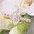 2.5CT Marquise Moissanite Engagement Ring: Hidden Halo Solitaire wedding ring 14k yellow gold