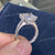 4 CT moissanite princess cut ring,hidden halo,princess cut solitaire engagement ring,low profile,square cut diamond alternative wedding ring