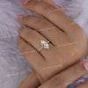 2 CT marquise moissanite engagement ring,hidden halo,solitaire marquise cut ring,14k solid plain gold band,wedding ring,promise propose ring