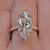 7.5 ct marquise engagement ring big marquise moissanite ring 6 Prong solitaire wedding anniversary ring for women large diamond Bridal Ring