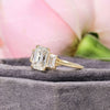 3.48 TCW Three Stone Emerald Cut Moissanite Engagement Ring,trellis set,three stone moissanite ring,3 Stone Emerald Cut Ring,wedding ring