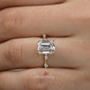 3 CT Lab Grown Diamond Ring set Emerald Cut Engagement ring and wedding band IGI certified diamond Bridal Set Anniversary ring for women