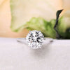 2.5 CT Round Moissanite engagement Ring,solitaire round cut,classic tulip 6 prong,simple engagement ring,14k white gold wedding ring•women