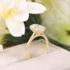 2.5 CT oval moissanite engagement ring,hidden halo oval cut moissanite solitaire,unique Cathedral ring,yellow,white,rose gold,wedding ring