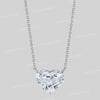 Moissanite pendant necklace,18k/14k solid gold chain necklace,solitaire pendant necklace 4.13CT heart pendant moissanite necklace,minimalist
